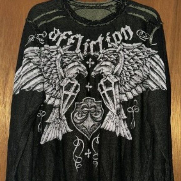 Vintage Affliction Mens XL Thermal 40588877632